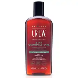 Douglas American Crew 3In1 Chamomile & Pine Conditioner, Body Wash aanbieding