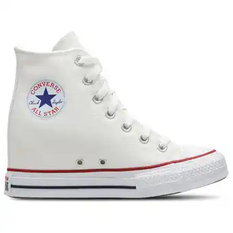 Foot Locker Converse Ctas Wedge Dames Schoenen - Wit - Maat: 36.5 - Canvas - Foot Locker aanbieding