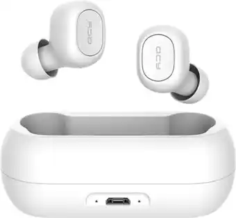 Bol.com QCY T1C Volledig draadloos In-Ear oordopjes (WIT) - Bluetooth 5.0 - Meer dan 20 uur gebrui aanbieding