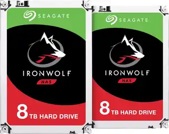 Coolblue Seagate Ironwolf 8TB - Duo Pack aanbieding