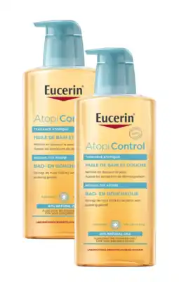 De Online Drogist Eucerin AtopiControl Bad en Doucheolie Duoverpakking 2x400ML aanbieding