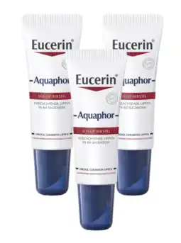 De Online Drogist Eucerin Aquaphor SOS Lip Balm Multiverpakking 3x10ML aanbieding