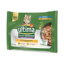 Zooplus Voordeelpakket: 48x70g Ultima Cat Expert Nutrition Tonijn & Kip natvoer voor katten aanbieding