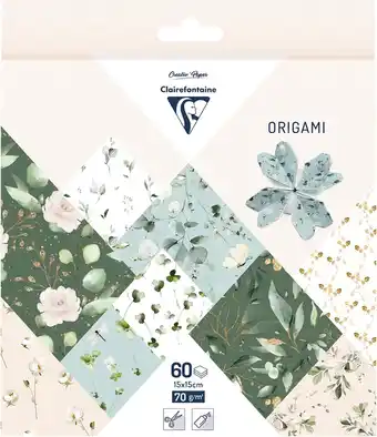 Amazon Clairefontaine 95381C - ORIGAMI pochette de 60 feuilles 15x15 cm 70g, Romantique aanbieding