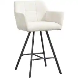 Leen Bakker Barkruk Clint - beige - Leen Bakker aanbieding