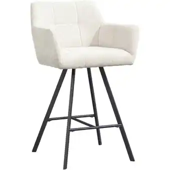 Leen Bakker Barkruk Clint - beige - Leen Bakker aanbieding