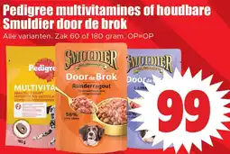 Dirk Pedigree multivitamines of houdbare Smuldier door de brok aanbieding