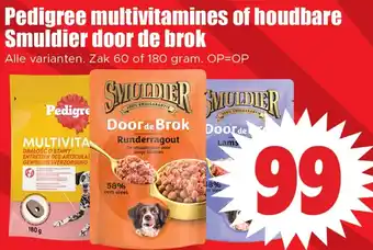 Dirk Pedigree multivitamines of houdbare Smuldier door de brok aanbieding