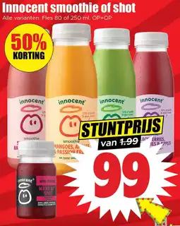 Dirk Innocent smoothie of shot aanbieding