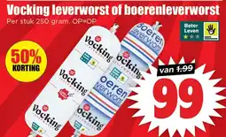 Dirk Vocking leverworst of boerenleverworst aanbieding