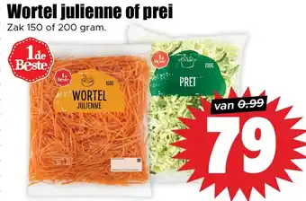 Dirk Wortel julienne of prei aanbieding