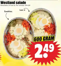 Dirk Westland salade aanbieding