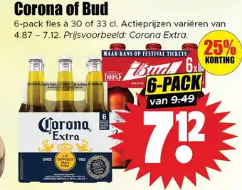 Dirk Corona of Bud aanbieding