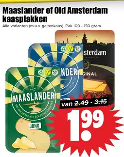 Dirk Maaslander of Old Amsterdam kaasplakken aanbieding