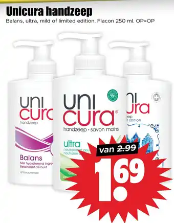 Dirk Unicura handzeep aanbieding