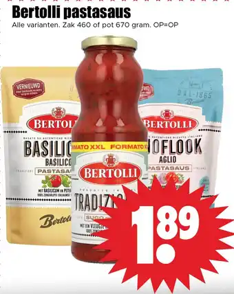 Dirk Bertolli pastasaus aanbieding