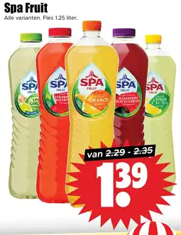 Dirk Spa Fruit aanbieding