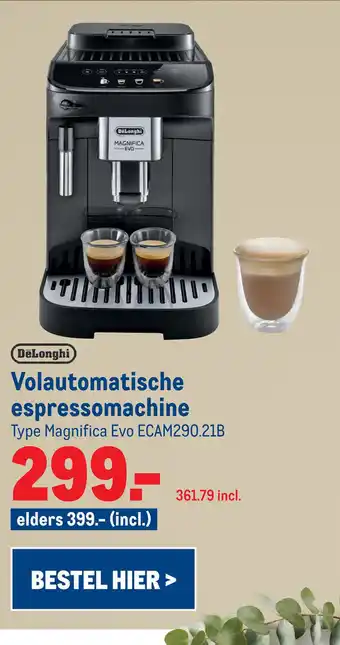 Makro DeLonghi Volautomatische espressomachine aanbieding