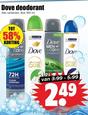 Dirk Dove deodorant aanbieding