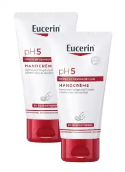 De Online Drogist Eucerin pH5 Handcrème Duoverpakking aanbieding