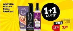 Kruidvat Andrélon, Gliss en Syoss haarkuur aanbieding