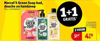 Kruidvat Marcel's Green Soap bad, douche en handzeep aanbieding