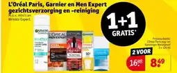 Kruidvat L'Oréal Paris, Garnier en Men Expert gezichtsverzorging en reiniging aanbieding