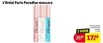 Kruidvat L'Oréal Paris Paradise mascara aanbieding