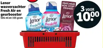 Kruidvat Lenor wasverzachter Fresh Air en geurbooster aanbieding