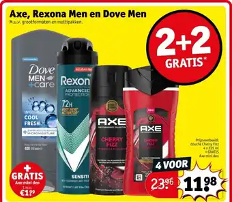 Kruidvat Axe, Rexona Men en Dove Men aanbieding