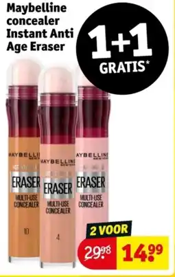 Kruidvat Maybelline concealer Instant Anti Age Eraser aanbieding