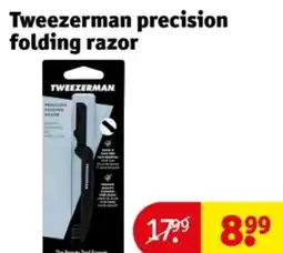 Kruidvat Tweezerman precision folding razor aanbieding