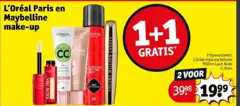 Kruidvat L'Oréal Paris en Maybelline make-up aanbieding