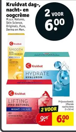 Kruidvat Kruidvat dag, nacht en oogcrème aanbieding