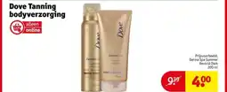 Kruidvat Dove Tanning bodyverzorging aanbieding