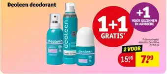 Kruidvat Deoleen deodorant aanbieding
