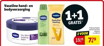 Kruidvat Vaseline hand en bodyverzorging aanbieding