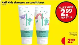 Kruidvat Naïf Kids shampoo en conditioner aanbieding