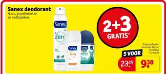 Kruidvat Sanex deodorant aanbieding