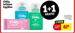 Kruidvat Chilly intieme hygiëne aanbieding