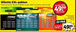 Kruidvat Gillette XXL-pakken aanbieding