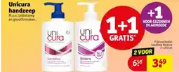 Kruidvat Unicura handzeep aanbieding