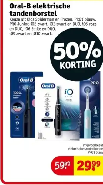 Kruidvat Oral-B elektrische tandenborstel aanbieding