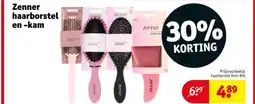 Kruidvat Zenner haarborstel en kam aanbieding