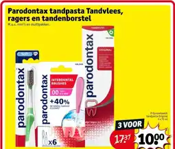 Kruidvat Parodontax tandpasta Tandvlees, ragers en tandenborstel aanbieding