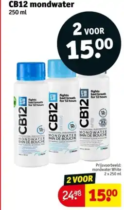 Kruidvat CB12 mondwater aanbieding