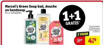 Kruidvat Marcel's Green Soap bad, douche en handzeep aanbieding