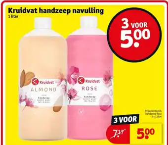 Kruidvat Kruidvat handzeep navulling aanbieding
