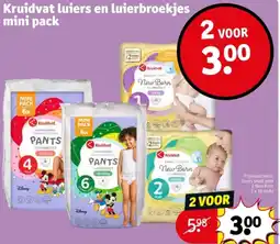 Kruidvat Kruidvat luiers en luierbroekjes mini pack aanbieding