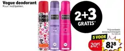 Kruidvat Vogue deodorant aanbieding